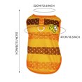 thumbnail image 2 of Stylish Striped Dog Pullover Shirt Soft Breathable Mesh Summer Puppy Vest Top With Linen Ring And Pattern For Small Medium Large Pet Apparel, 2 of 3