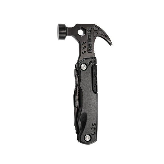 BallsFHK Outdoor Portable Multi-functional Pliers Hammer, Stainless Steel Horn Hammer, Camping Carpenter Installation Emergency Tool Hammer.