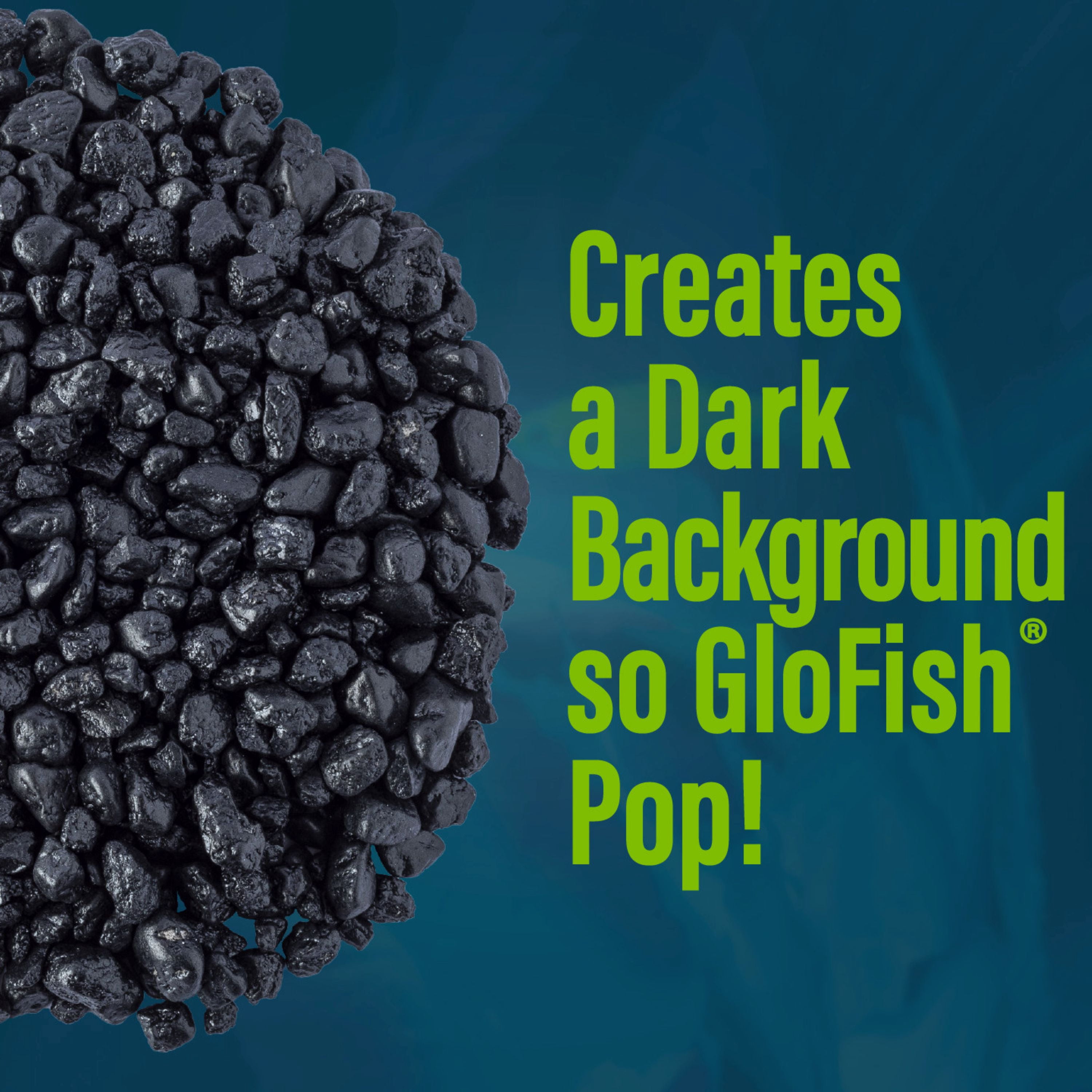 Glofish Aquarium Gravel for Fish Tanks, Black, 5 lb
