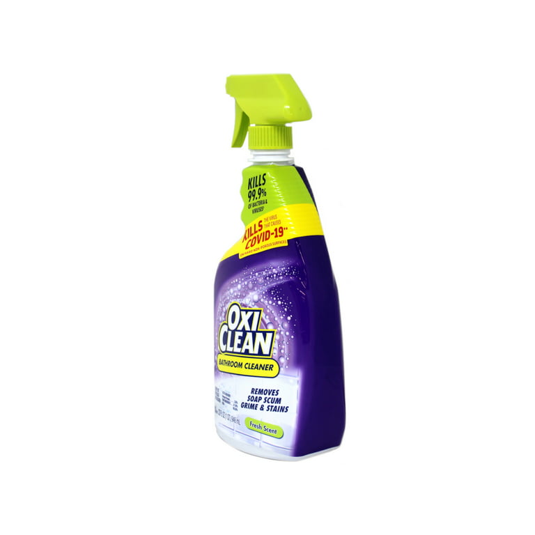 Scrub Free 33200-00105 Bathroom Cleaner with Oxi Clean, Lemon Scent, 32 fl.  oz. (Pack of 8): : Industrial & Scientific
