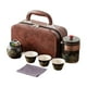 thumbnail image 3 of Juego de té de viaje Juego de té de porcelana Tetera de porcelana con tazas de té Juego de té Kung Fu Negro, 3 of 9
