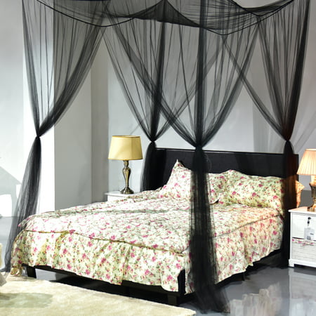 4 Corner Post Bed Canopy Mosquito Net, Canopy Bed Covers Queen