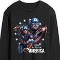 thumbnail image 3 of Marvel Captain America - Collage - Men's Long Sleeve Graphic Tee, 3 of 5