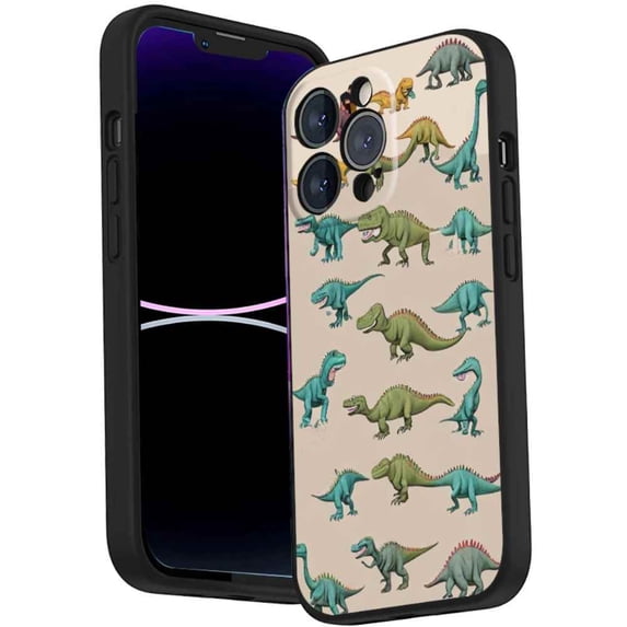 Compatible with iPhone 14 Pro Phone Case, Dinosaurs Case Silicone Protective for Teen Girl Boy Case for iPhone 14 Pro