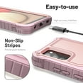 thumbnail image 3 of ExoGuard For Samsung Galaxy A02S Case, Phone Case with Screen Protector and Kickstand (Pink), 3 of 8