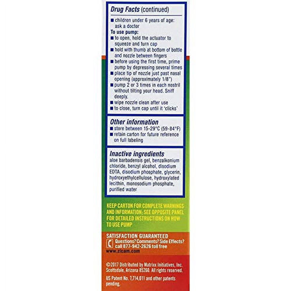Zicam Extreme Congestion Relief No-Drip Liquid Nasal Spray, 0.50 Ounces each (Value Pack of 3)