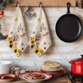 thumbnail image 6 of Pig Sunflower Western Kitchen Towels Set of 4, Rustic Daisy Linen Texture Absorbent Dish Towels for Kitchen, Microfiber Hand Towel, Quick Drying Tea Towel for Cleaning Decorative Dishcloths, 6 of 7