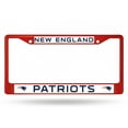 thumbnail image 1 of New England Patriots Red Anodized License Plate Frame, 1 of 1