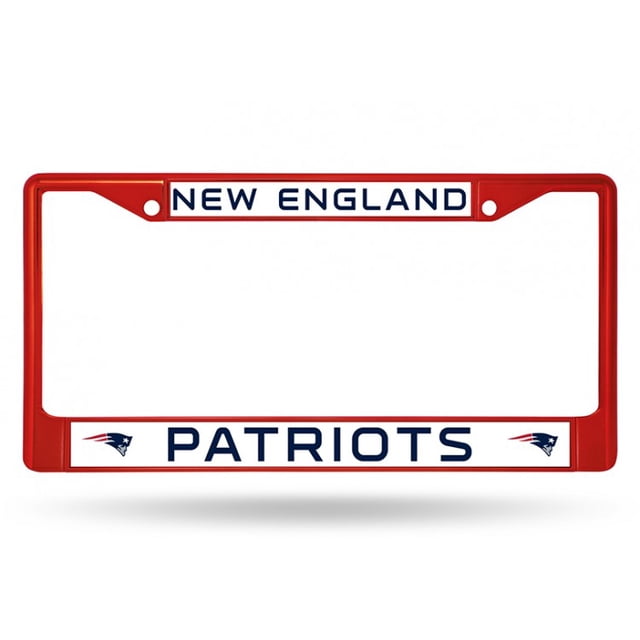 New England Patriots Red Anodized License Plate Frame