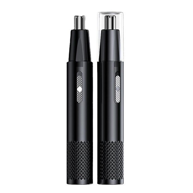 1 pieza 2 en 1 recortadora de vello nasal eléctrica para hombres, recortadora de vello nasal recargable por USB, mini afeitadora, tijeras para recortar el vello nasal