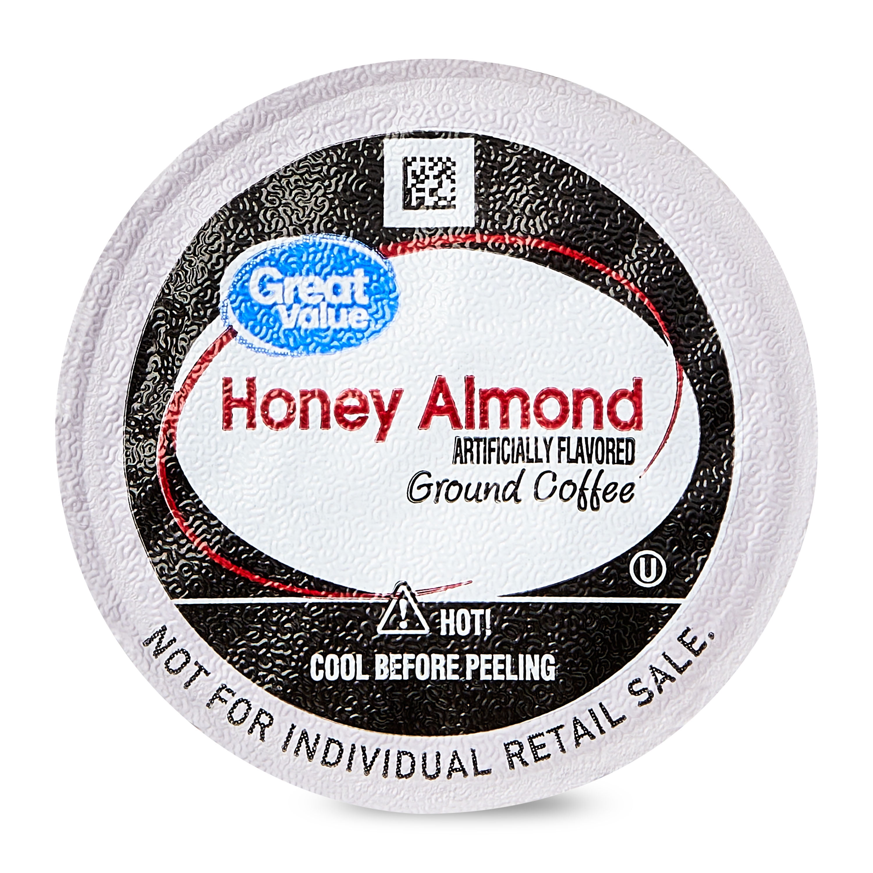 (6 pack) Great Value Honey Almond, Medium Roast Arabica Coffee Pods, 12 Count