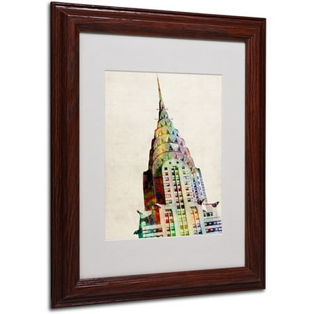 Trademark Art 'Chrysler Building' Matted Framed Art by Michael Tompsett