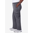 thumbnail image 2 of KingSize Men's Big & Tall Fleece Cargo Sweatpants, 2 of 6