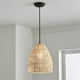 thumbnail image 3 of Better Homes & Gardens 63" Wovan Rattan Ceiling Pendent Light, Adjustable Cord With LED Light Bulb, 3 of 9