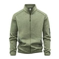 thumbnail image 1 of Kalauyu Men's Jackets Full Zip Lightweight Jacket Casual Soft Warm Coats with Pockets, 1 of 7
