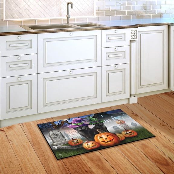 Briarwood Lane Doormat 30x18 Indoor Outdoor Spooky Kittens Halloween For Halloween Doormat