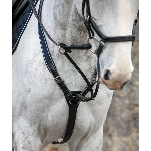 Rambo Micklem Breastplate Size: Cob Color: Black