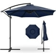 thumbnail image 1 of 10ft Offset Hanging Market Patio Umbrella with Easy Tilt Adjustment, Polyester Shade, 8 Ribs for Backyard, Poolside, Lawn and Garden, 1 of 6