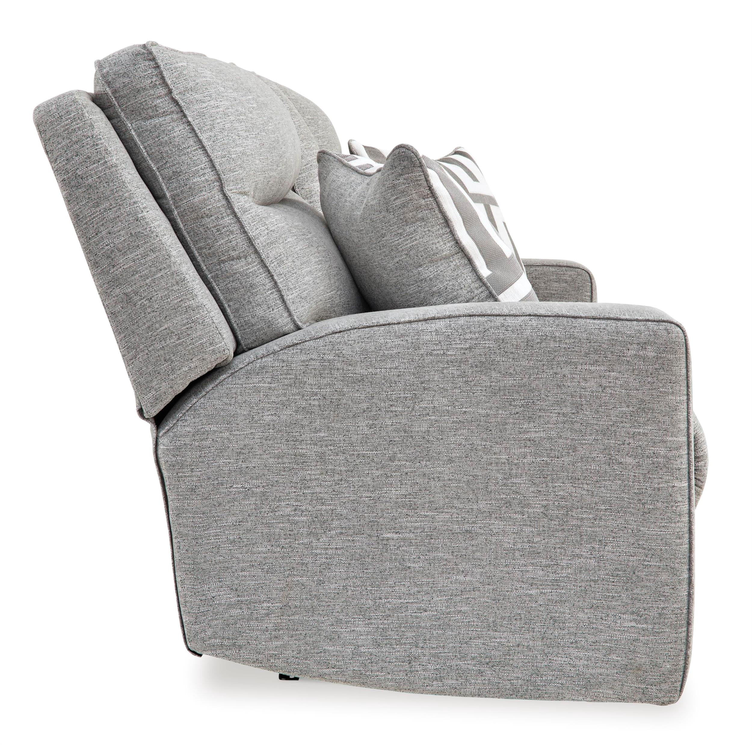 Signature Design by Ashley Biscoe Pewter Power Reclining Loveseat