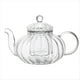 thumbnail image 1 of Tetera de Vidrio con Forma de Calabaza A Rayas, Tetera de Vidrio con Infusor, de Té con Forma de Flor y Hojas de Té., 1 of 5