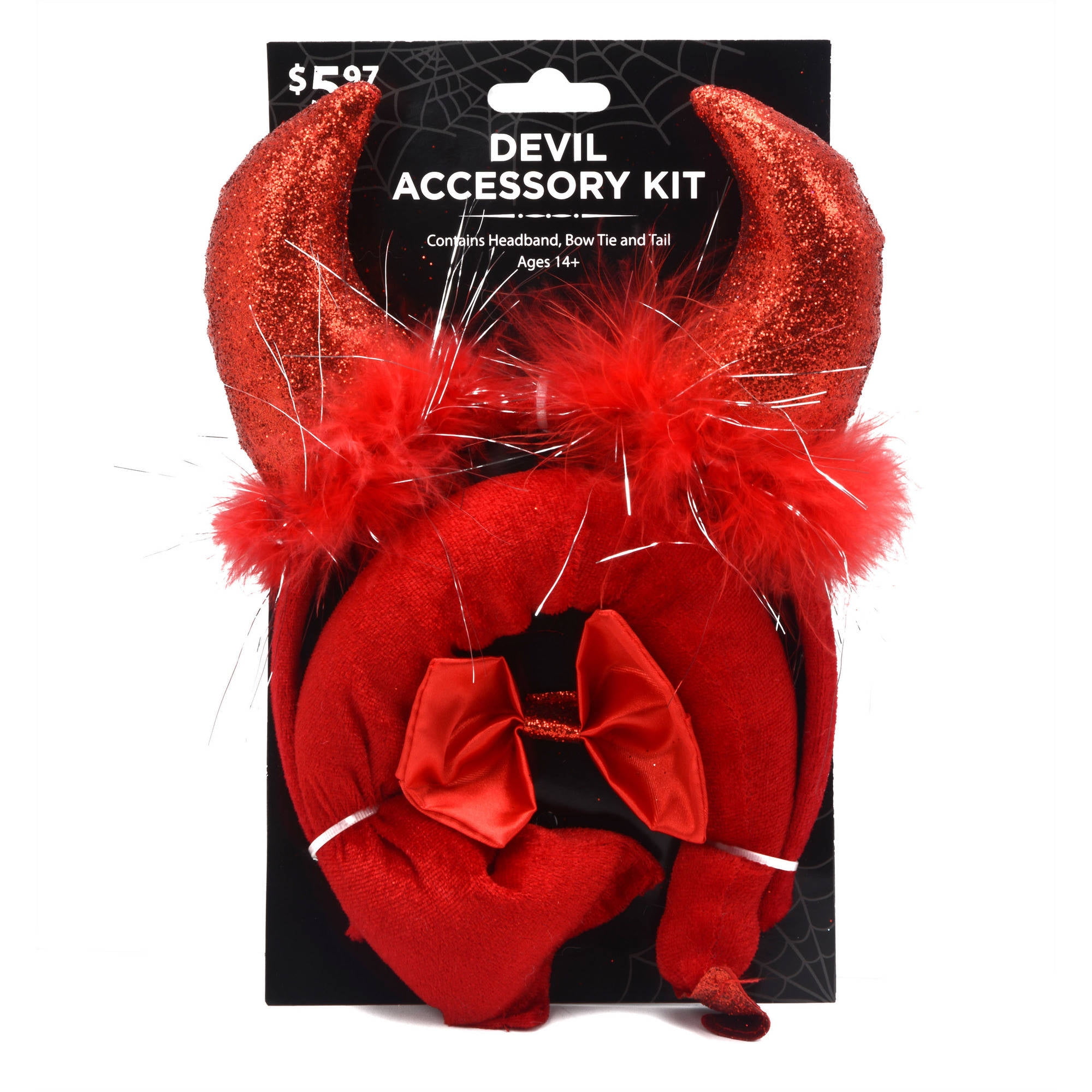 Devil Adult Halloween Costume Accessory Kit, Red
