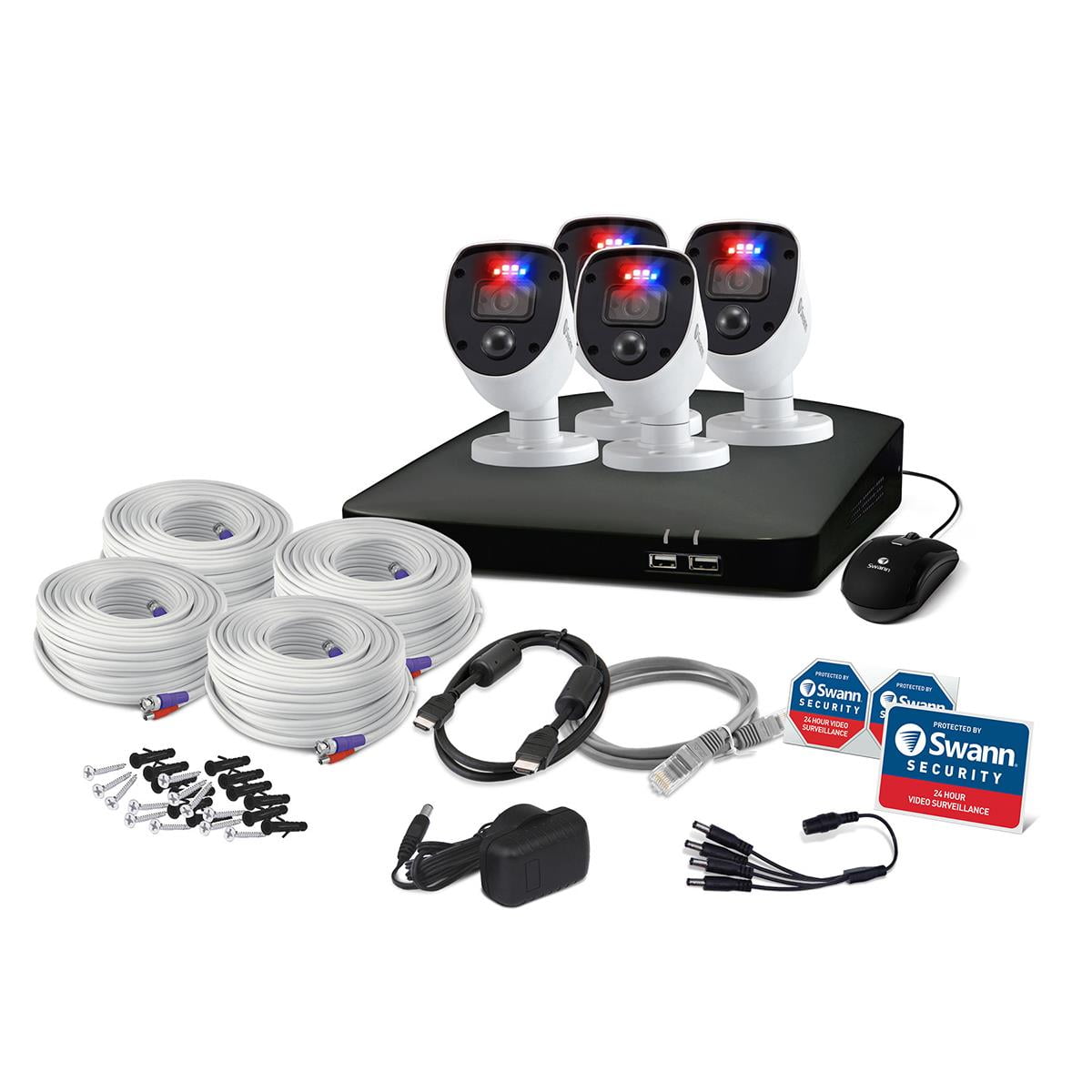 Swann DVR4680 8Channel Full HD 1TB Security System with 4x PRO1080SL