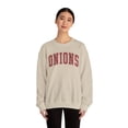 thumbnail image 4 of Onion Sweatshirt Gifts Crew Neck Shirt Long Sleeve Unisex, 4 of 7