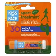 Kiss My Face Lip Balm, Sport Treatmint, 0.15 Oz