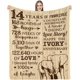 thumbnail image 1 of LHSHID Best Anniversary Marriage Gift Blanket Flannel Soft and Comfortable Anti static Bed Sofa Blanket 50x60in, 1 of 6