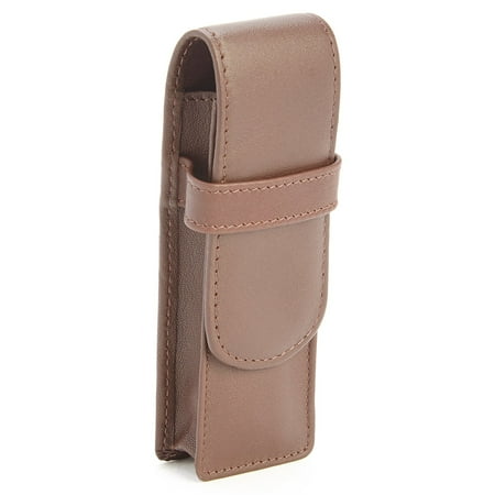 Royce Leather Genuine Leather 2 Slot Fountain Pen Case