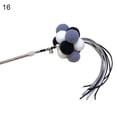 thumbnail image 2 of Flmtop Manual Cat Stick Interactive Pompom Tassel Teasing Wand Kitten Toy Pet Supply #16, 2 of 9