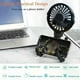 thumbnail image 4 of Usb Rechargeable Portable Octopus Mini Fan, 3 Speed Handheld Cooling Fan With Hanger, Stand And Wrap, For Stroller, Outdoor, Table, Necklace, 4 of 5