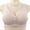 Pink, variant on Womens Bralettes wireless bras Women's Front Open Button Top Up Comfortable Plus Size Gathered Anti Drop Bra Bras For Women No Underwire Plus Size Bras Comfortable Bras Black XXL