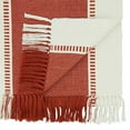 thumbnail image 3 of Fennco Styles Dobby Striped Cotton Textured Table Runner 16" W x 72" L - Orange Knotted Tassels Table Cover for Home Décor, Dining Table, Banquet, Family Gathering and Special Occasion, 3 of 3