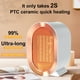 thumbnail image 2 of Calefactor portátil cerámico silencioso Swocky 1200 W blanco, 2 of 6