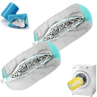 Sneaker Washing Machine Bags 2-Pack - Laundry Shoe Protection Bags For Washer & Dryer (Yellow)