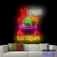 thumbnail image 2 of Handmadetneonsign Rolled Ice Cream Neon Sign, Ice Cream Led Sign, Rolled Ice Cream Wall Art 93986, 2 of 5