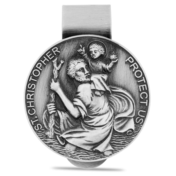 Catholic Visor Clip for Protection While Driving | Beautiful and Traditional Design | Makes a Great Gift for Teens and New Drivers | More Than 10 Designs Available