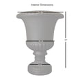 thumbnail image 3 of Tusco Products Outdoor Plastic Flower Planter Urn, Espresso, 26.5", 3 of 3
