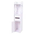 thumbnail image 1 of Small Bathroom Storage Cabinet, Slim Toilet Paper Storage Cabinet Space Saving  for Restroom, 1 of 7
