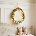 thumbnail image 6 of WEGFTDUOP Easter Festival Supplies Easter Wreath Artificial Easter Wreath Spring Door Wreath With Light And Flowers Easter Decorations With Colorful Eggs For Indoor And Outdoor Home Decor, 6 of 6
