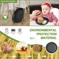 thumbnail image 5 of Loobuu Dinner Plates Set of 8 Unbreakable Wheat Straw Plates 10-inch Large Plates Plastic Plates Reusable Dishwasher and Microwave Safe Unbreakable Plates for Adults, 5 of 8