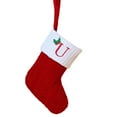 thumbnail image 2 of Christmas Stockings Christmas Embroidered Letter Socks Christmas Tree Pendant Knitted Red Green White Christmas Socks, 2 of 3