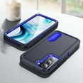 thumbnail image 6 of for Galaxy S22 Case Kickstand Durable 3-Layer Military Grade Protective Cover Hybrid Silicone Heavy Duty Rugged Shockproof Screen Lip Raised Protection for Samsung Galaxy S22 Case,
Darkblue+Royalblue, 6 of 8