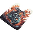 thumbnail image 5 of SKYSONIC Bathroom Rug Mats Skeleton Motorcycle Print, Fluffy Plush Absorbent Bath Rugs Carpet with Non Slip Bottom for Bathroom Floor Toilet Tub and Shower, 5 of 7