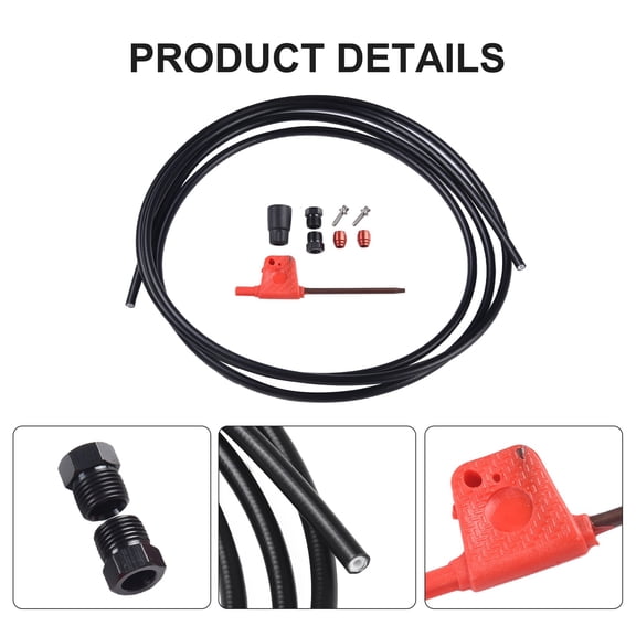 2M Hydraulic Disc Brake Hose Kit For Sram Red Axs Force Axs Bikes Complete Set With Connectors Wrench Oil Needles More Bike Part Black Fangkenuo