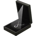 thumbnail image 1 of Caja de regalo para collar con colgante de luz LED, vitrina de terciopelo para almacenamiento de joyas para propuesta, compromiso, aniversario de boda (negro), 1 of 5