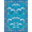 Blue, Pattern 5, variant on ODIKA 8'x10' Washable Area Rug Bathroom Deep Surf Featuring Creatures Nautical Ocean Funky Theme for Dining Room, Large Office, Lounge, Non-Slip Chair-Friendly Mat