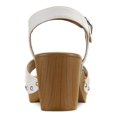 thumbnail image 2 of STYLE & COMPANY Womens White 1" Platform Strappy Adjustable Strap Studded Anddreas Round Toe Block Heel Buckle Slingback Sandal 9.5 M, 2 of 4