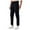 Black, variant on Joggers for Men Full Length Spandex Stretchy Elastic Waist Slim Fitted Casual Pants Activewear
